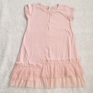 NWOT Garnet Hill STEPPED TULLE KNIT DRESS